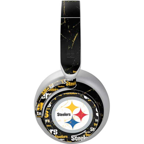 NFL Pittsburgh Steelers Black Blast Surface Headphones Skin